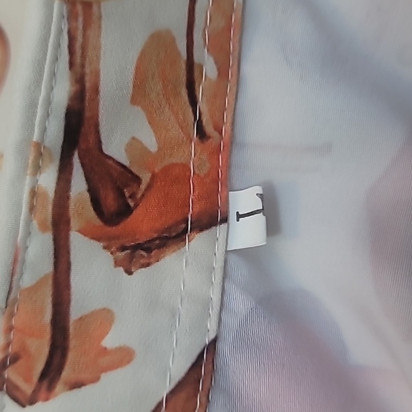 Mushroom shirt mens size large tan brown orange green - Picture 9 of 9